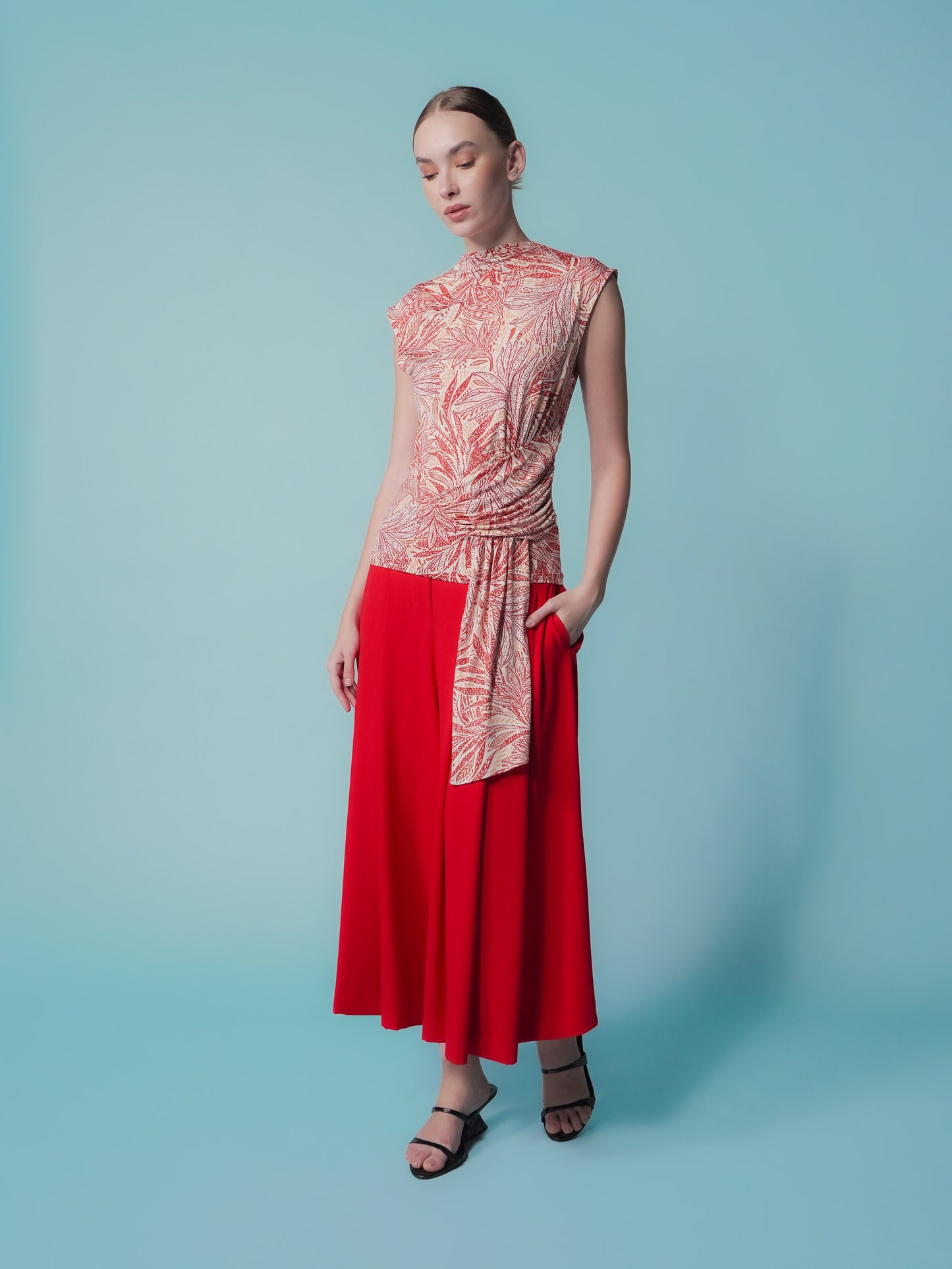 Felicia Form Fitting Printed Top