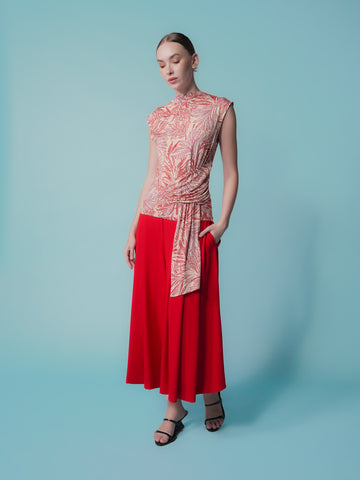 Felicia Form Fitting Printed Top