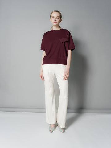 Aliyah Contrast Stitch Combi Top