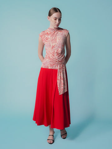 Felicia Form Fitting Printed Top