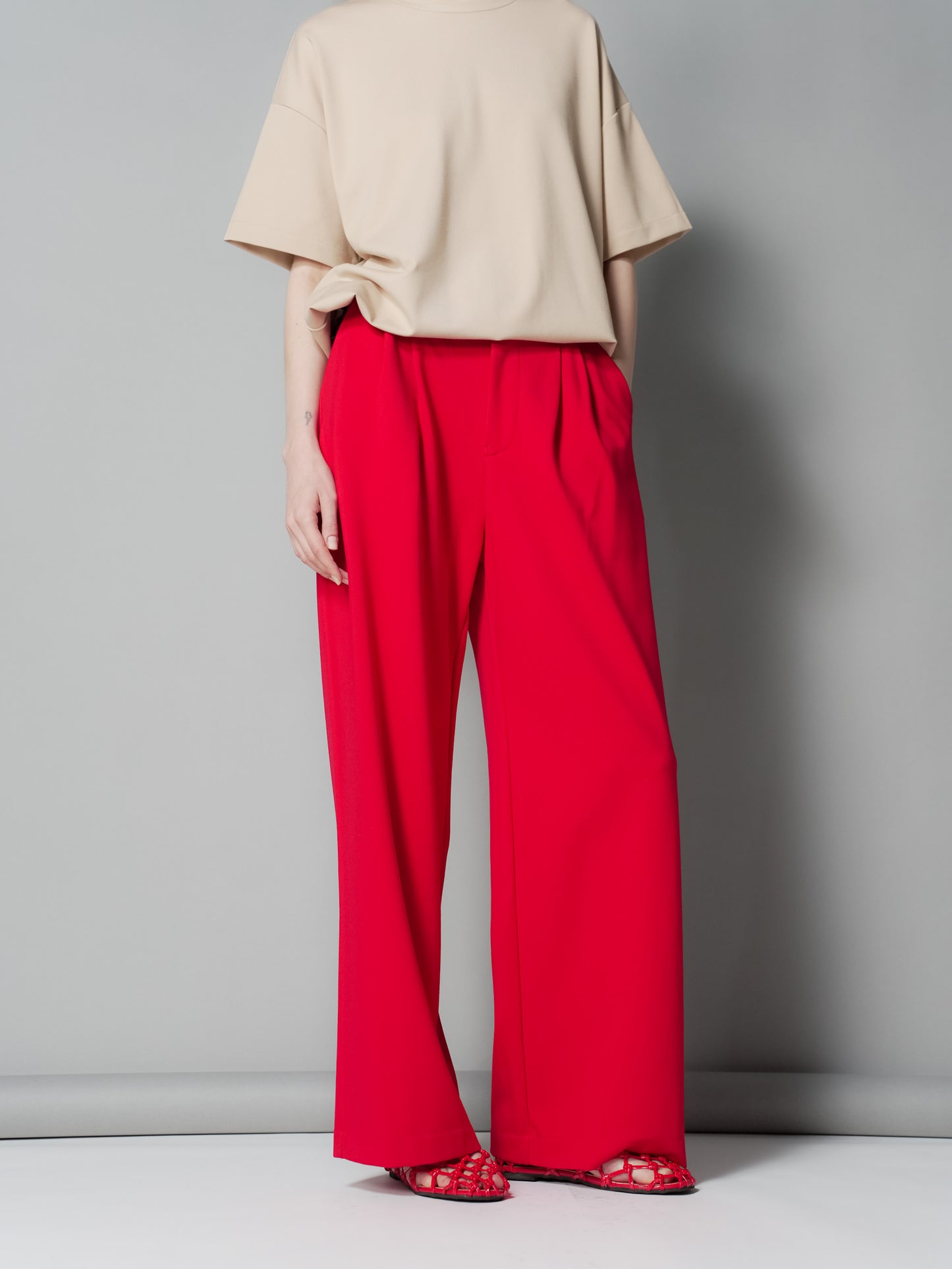 Enrico Pleated Wide Pants