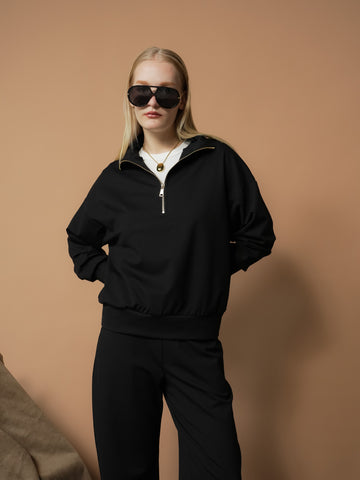 Abby Long Sleeve Zip Top