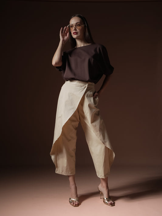 Vanjie Pleated Sleeve Top