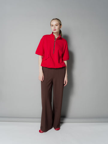 Queenie Zip Top with Pocket