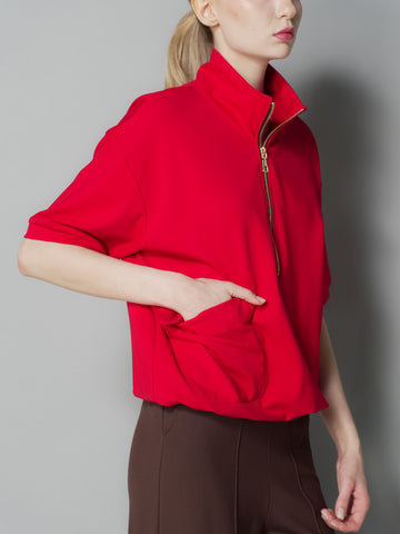 Queenie Zip Top with Pocket