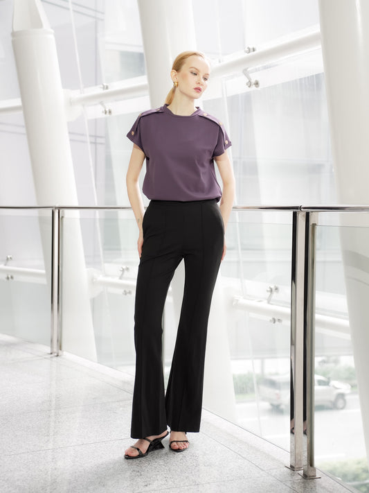 Ronalyn Button Detail Top