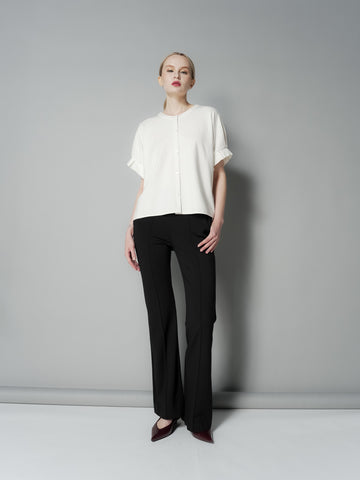 Ness Pleated Sleeves Top