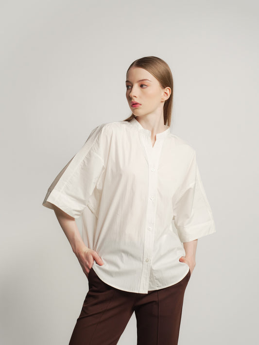 Blessy Loose Buttondown Top