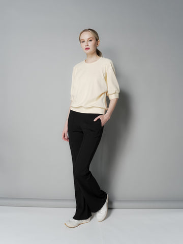 Cess Pleated Sleeve Top