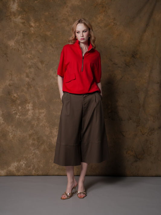 Queenie Zip Top with Pocket