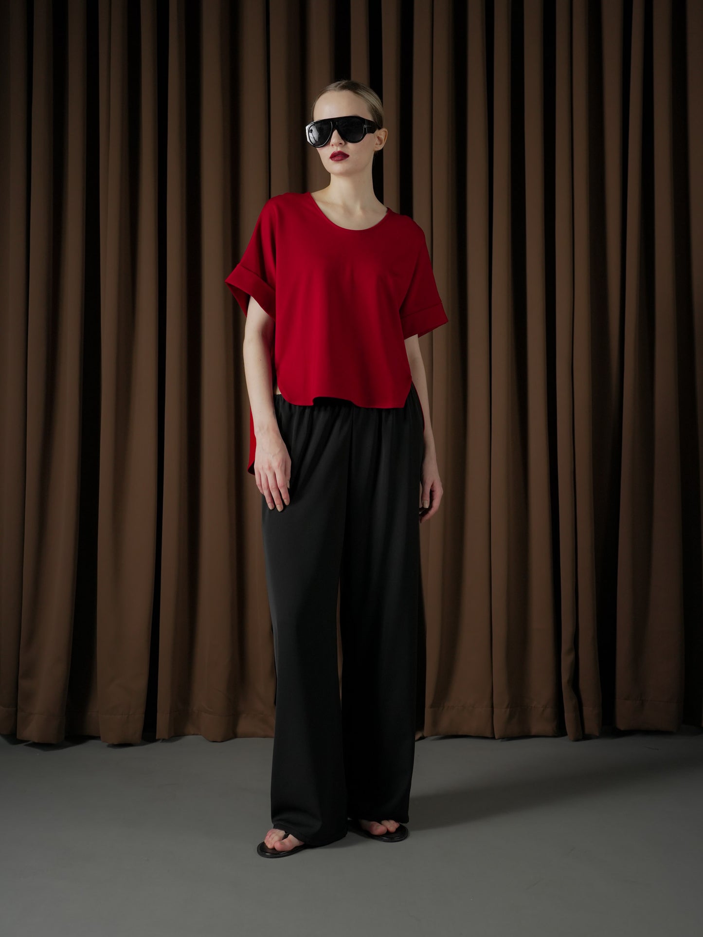 Lolit V-neck Long Back Top