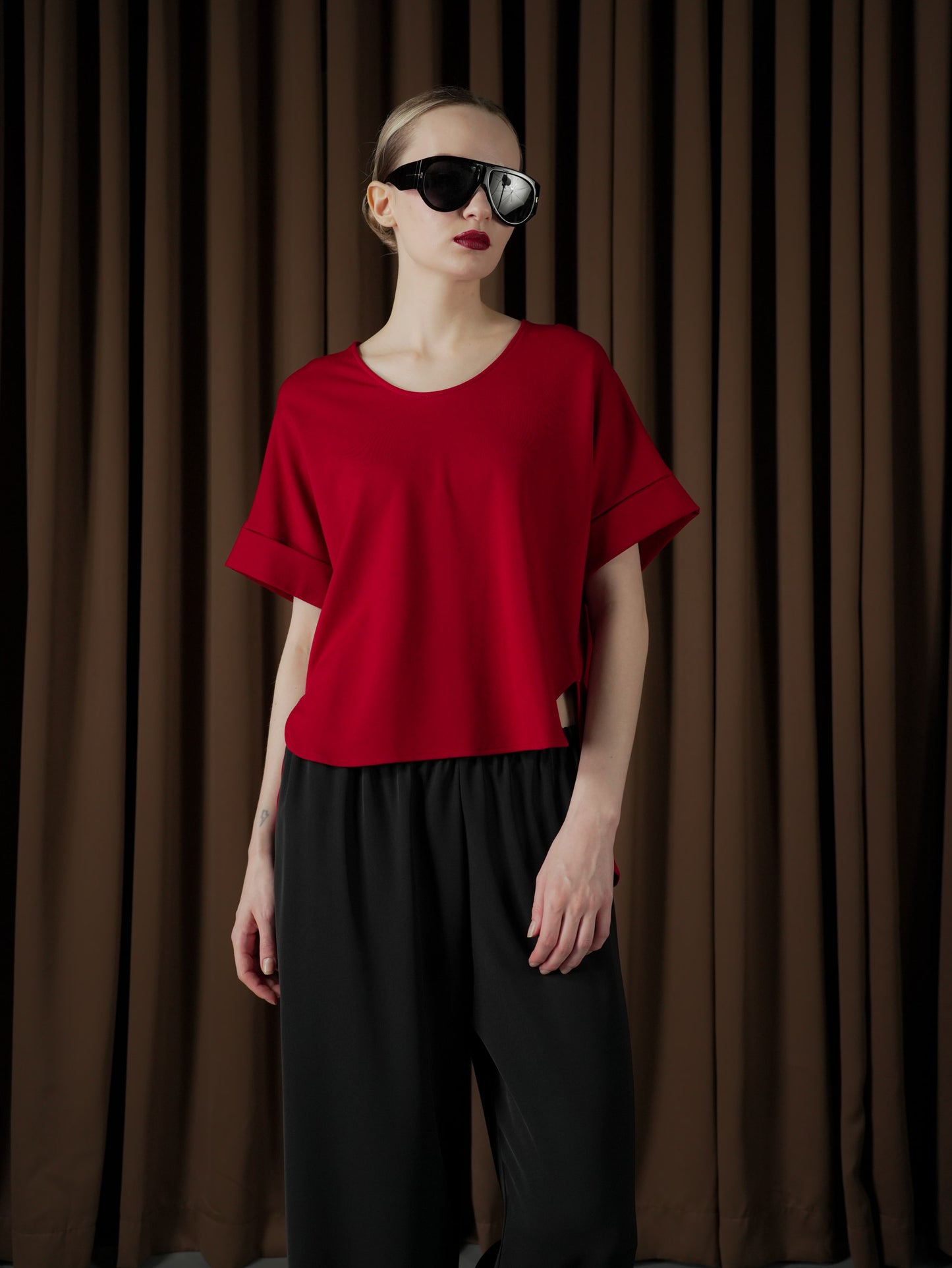 Lolit V-neck Long Back Top