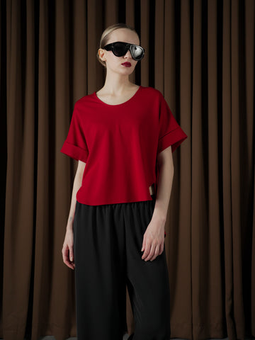 Lolit V-neck Long Back Top