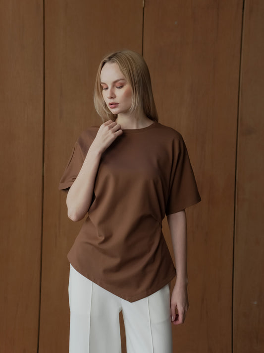 Lav One Side Pleats Top