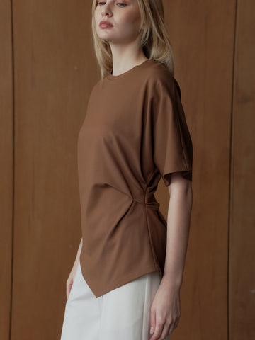 Lav One Side Pleats Top