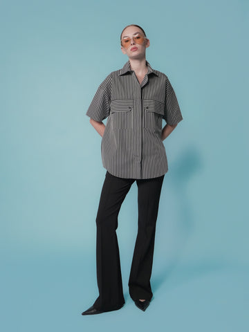 Jester Striped Oversized Polo
