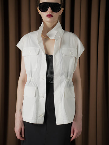 Barbara Cargo Hi-neck Vest Top