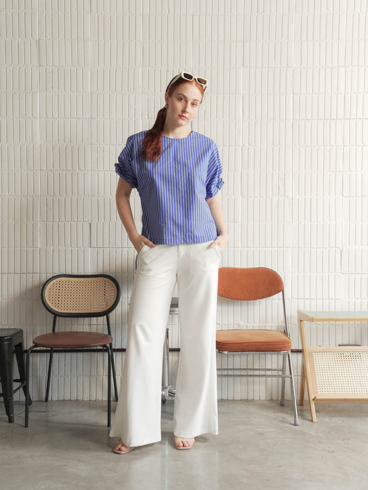 Mary Rose Striped Blouse Top