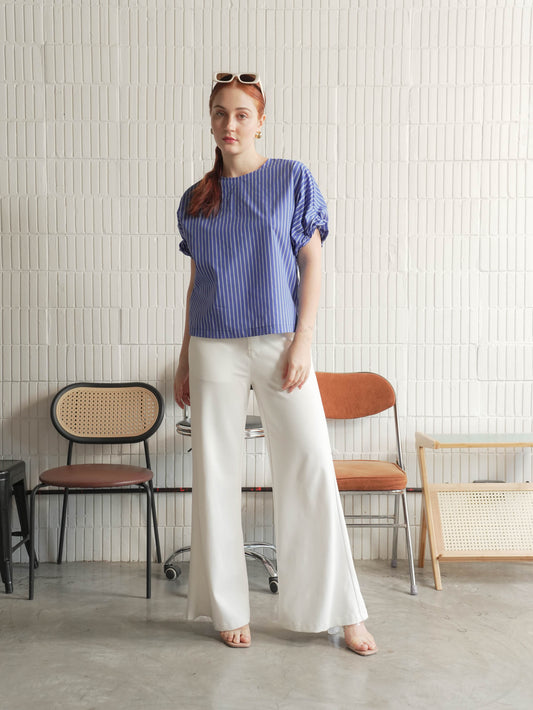 Mary Rose Striped Blouse Top