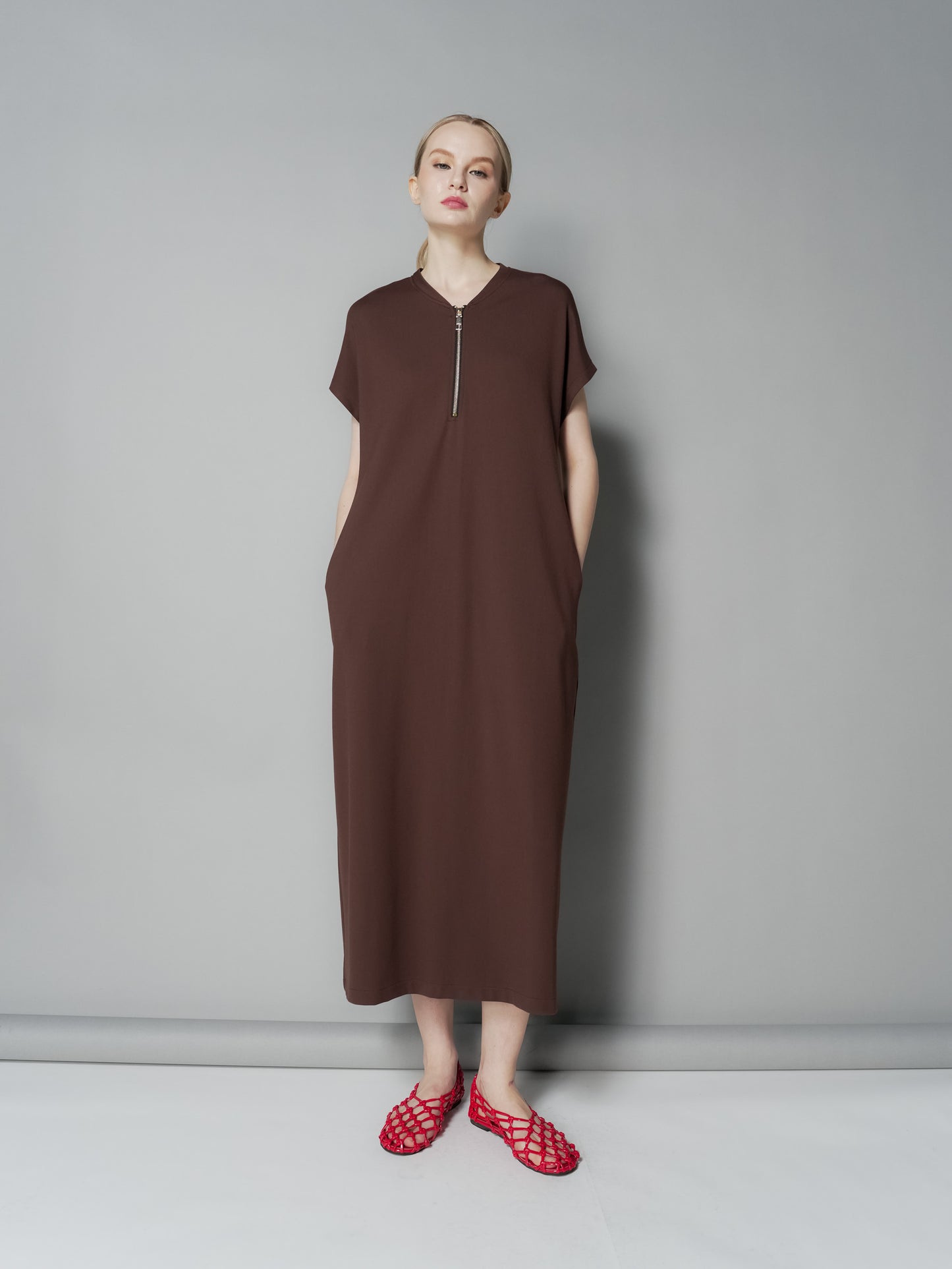 Lira Zipped Maxi Dress