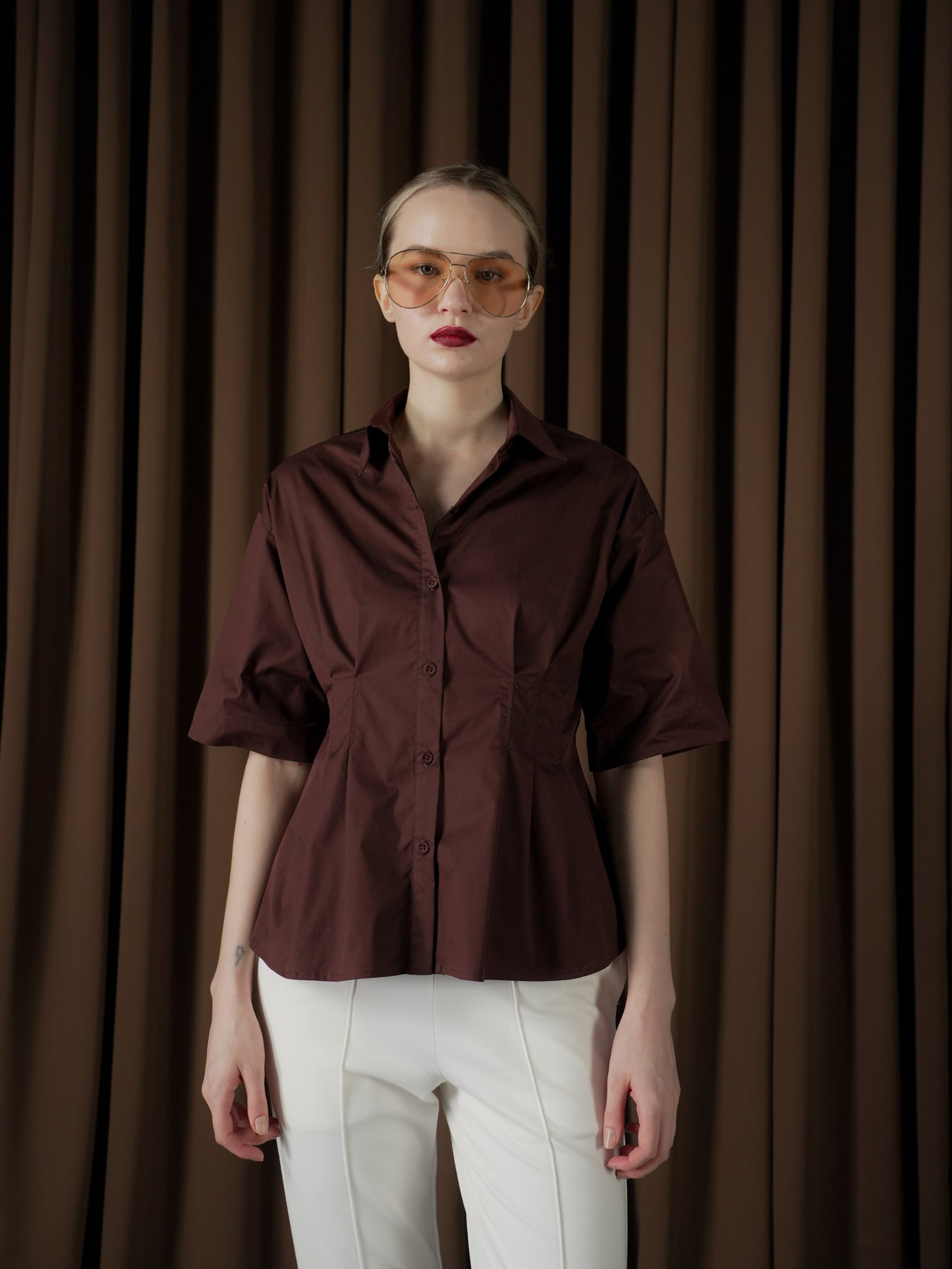 Erich Pleated Waist Top