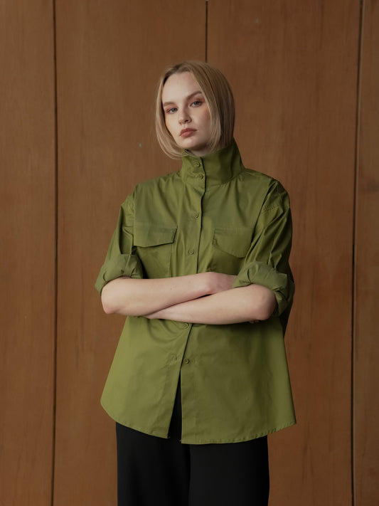 Merlin Hi-neck Long Sleeves Polo