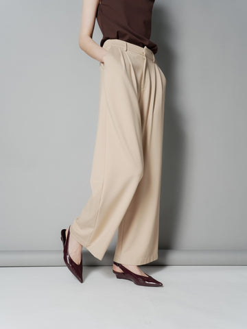 Enrico Pleated Wide Pants