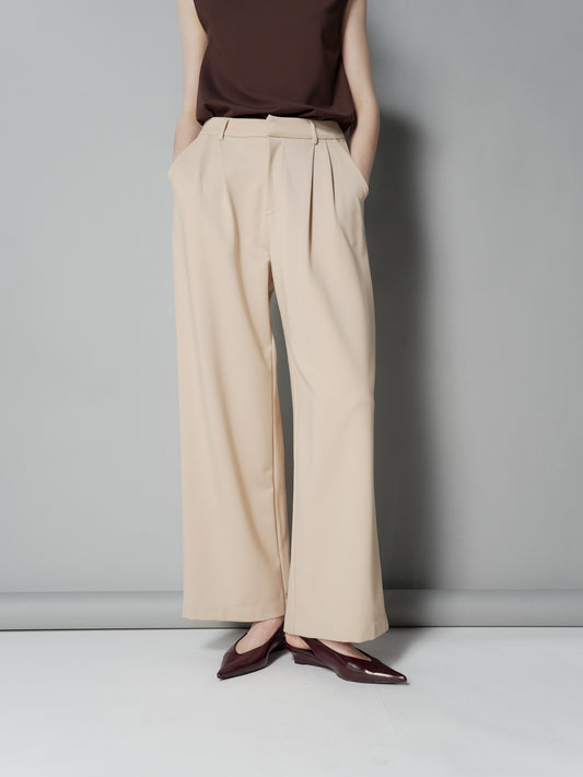 Enrico Pleated Wide Pants (Special Price)