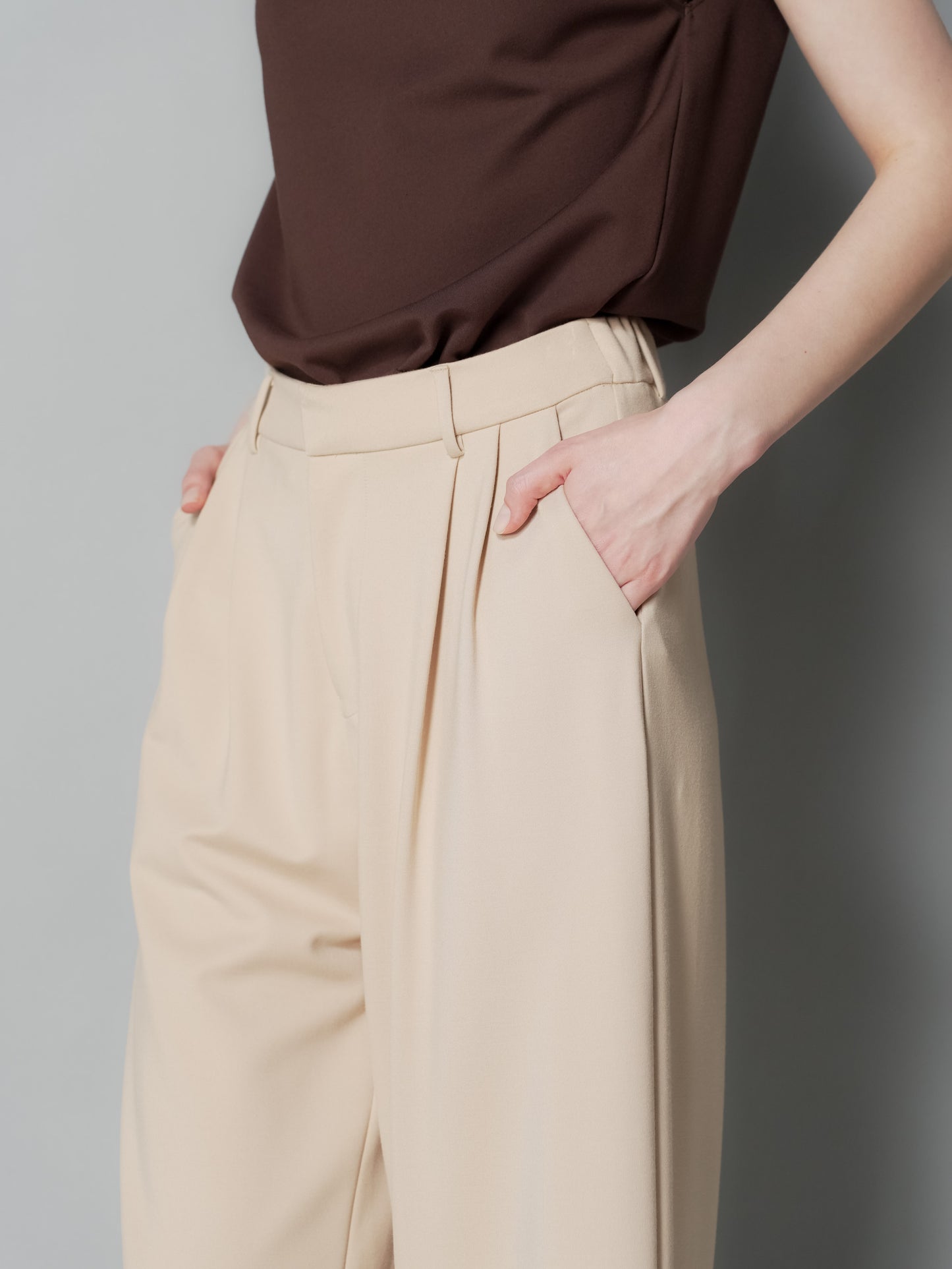 Enrico Pleated Wide Pants