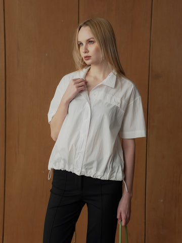 Lourdes Toggle Hem Polo Top