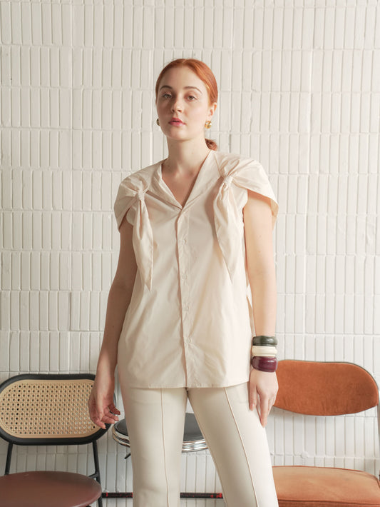 Sassa Knotted Cape Top