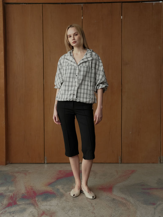 Calvin Plaid Hoodie Jacket