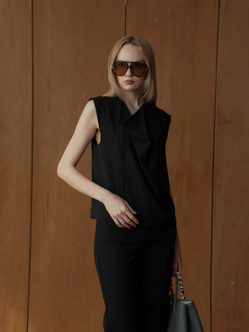 Ina Sleeveless Crepe Top