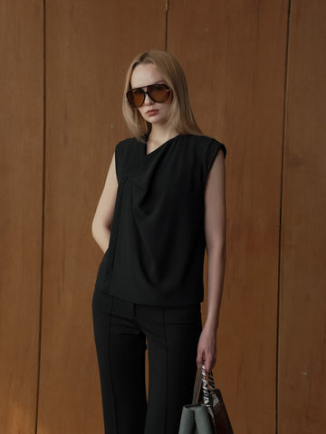 Ina Sleeveless Crepe Top