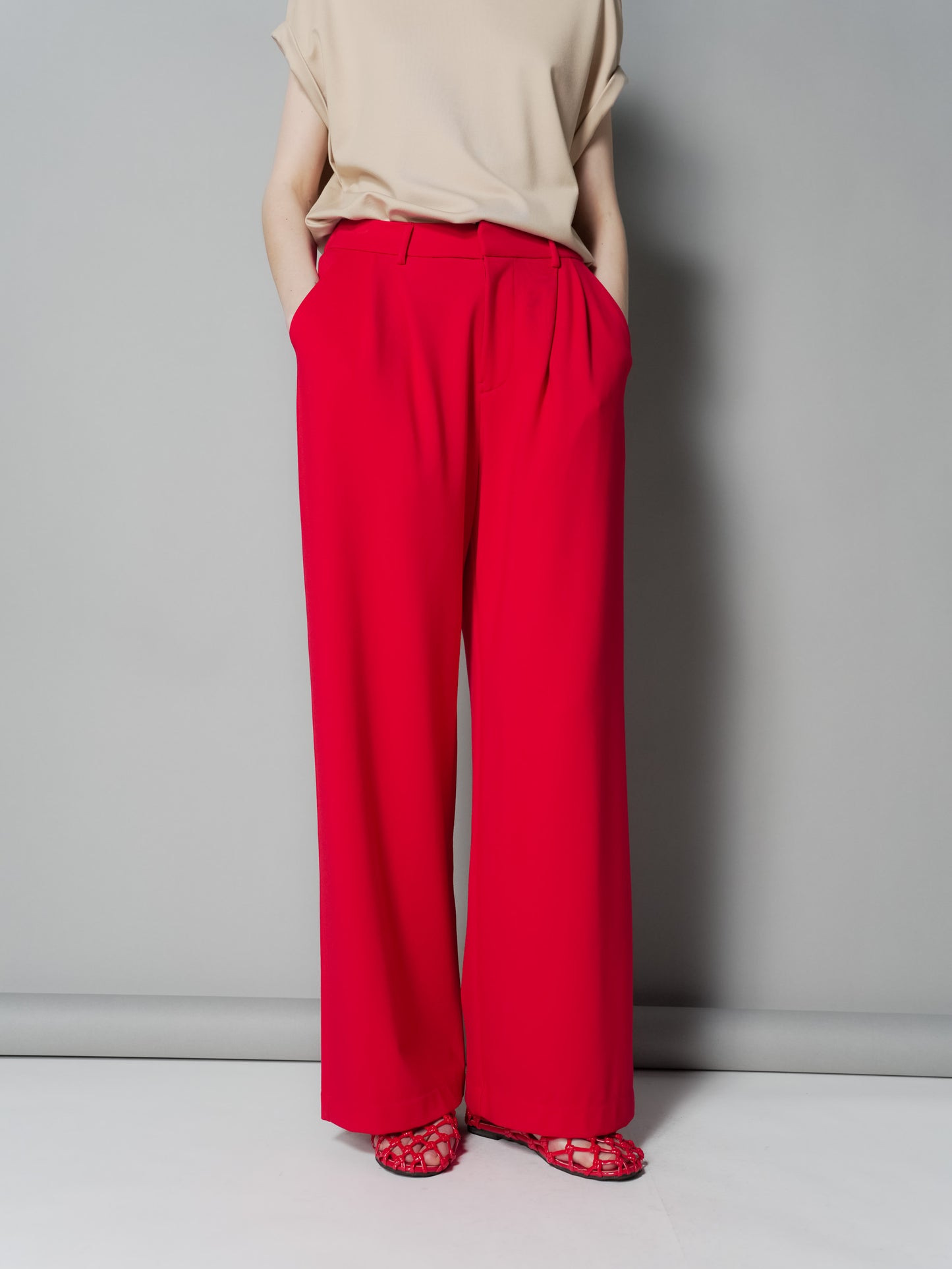 Enrico Pleated Wide Pants