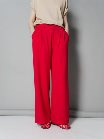 Enrico Pleated Wide Pants