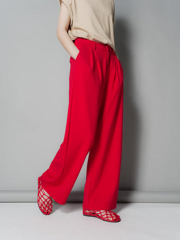 Enrico Pleated Wide Pants