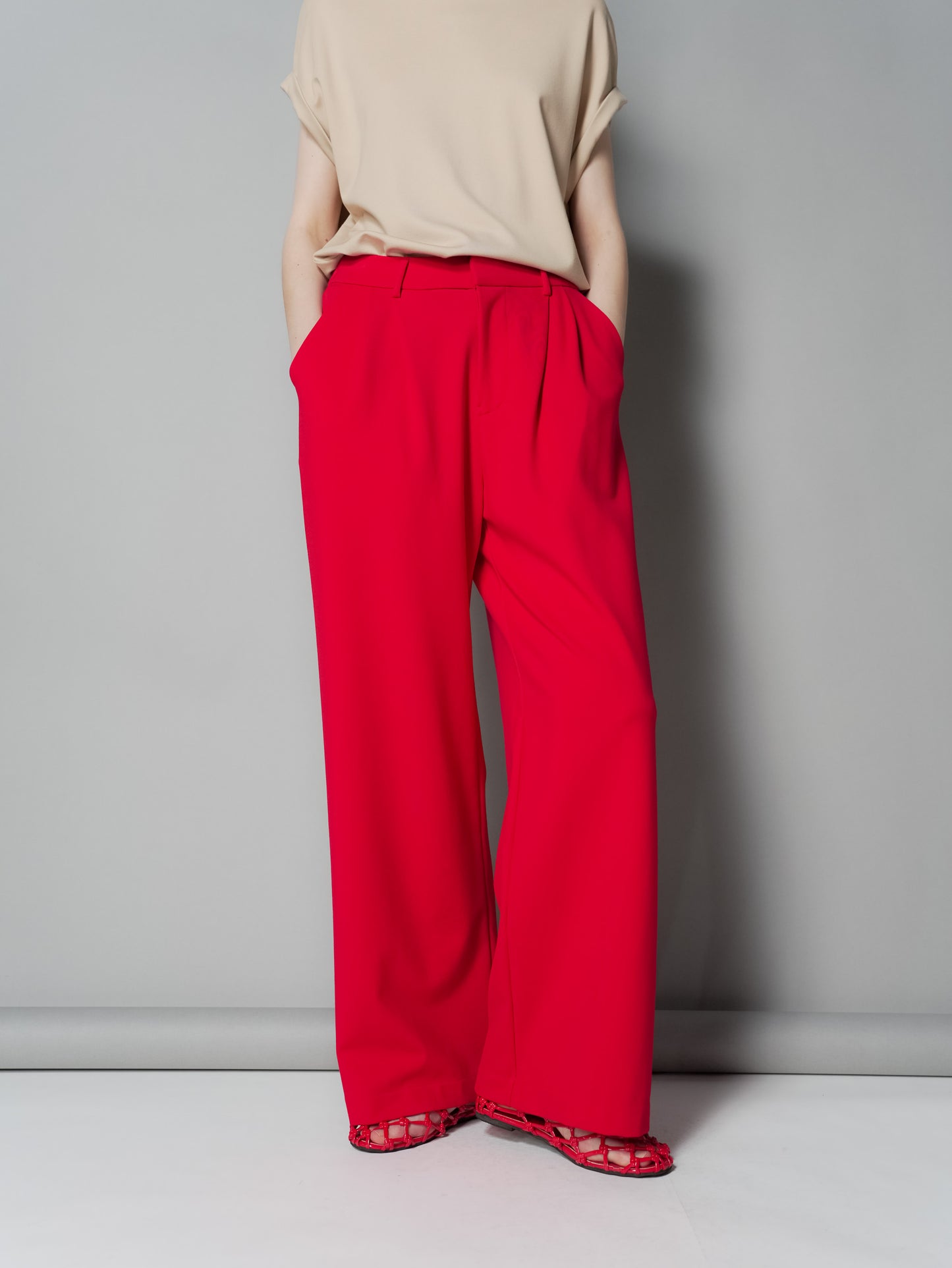 Enrico Pleated Wide Pants