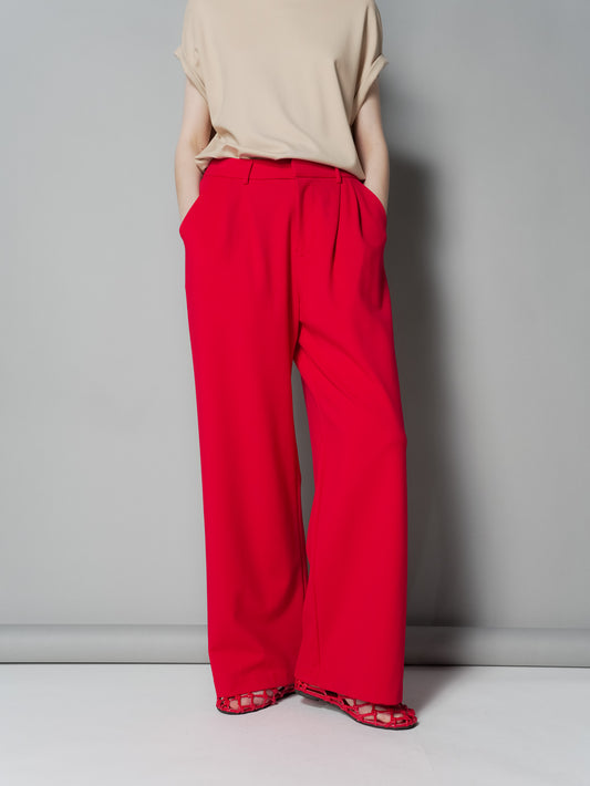 Enrico Pleated Wide Pants