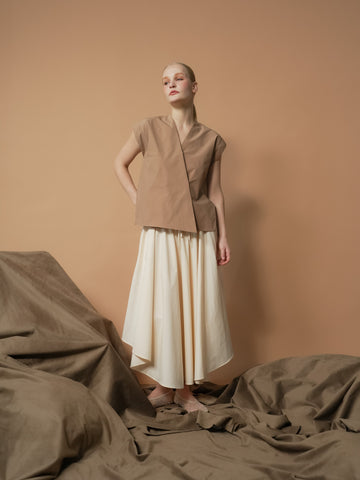 Jaded Overlap Vest Top