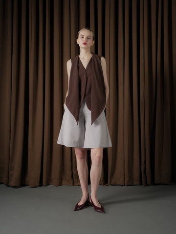 Kourtney Shawl Lapel Vest Top