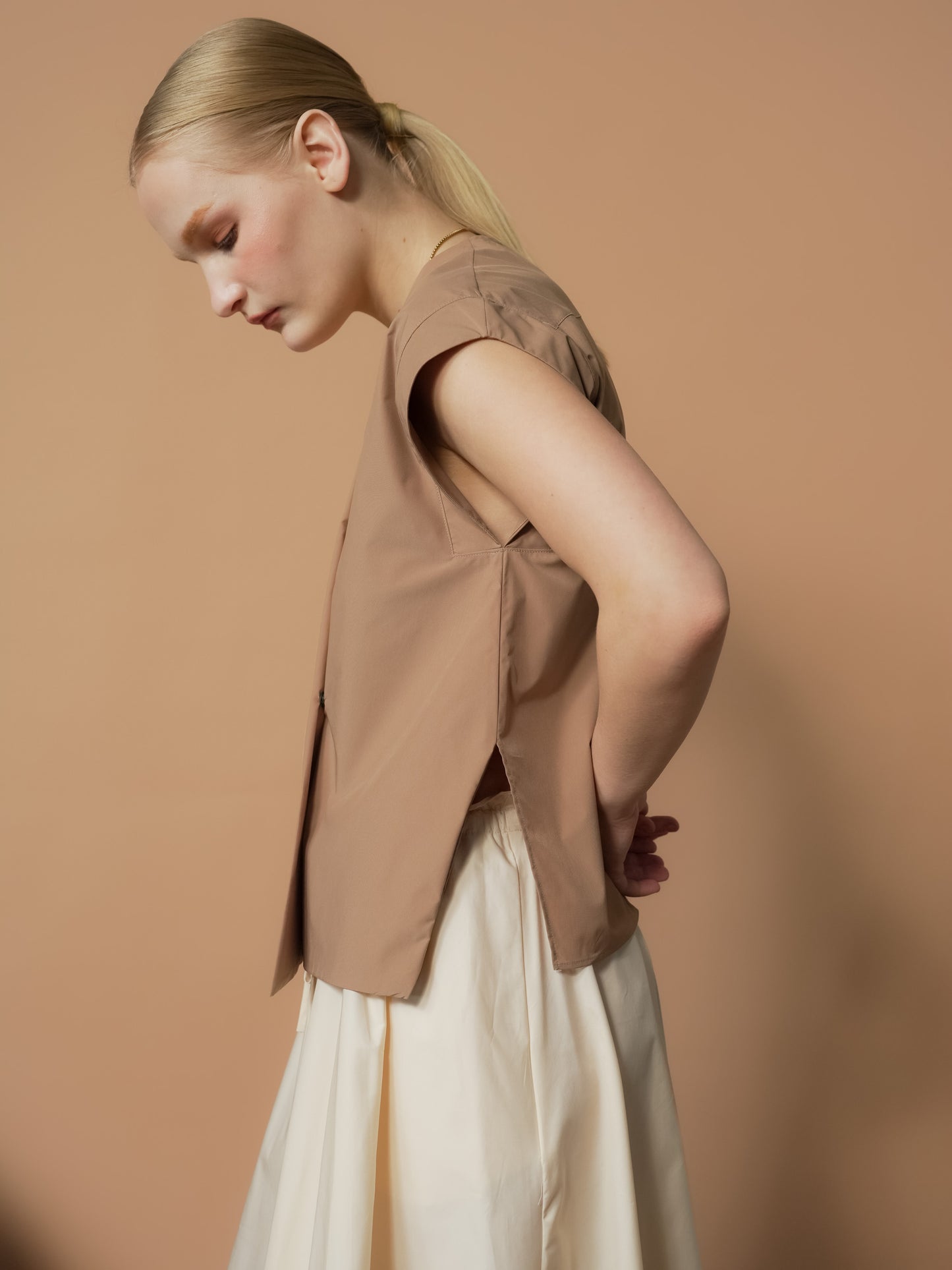 Jaded Overlap Vest Top