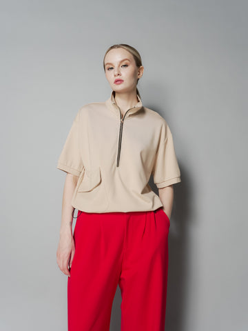 Queenie Zip Top with Pocket