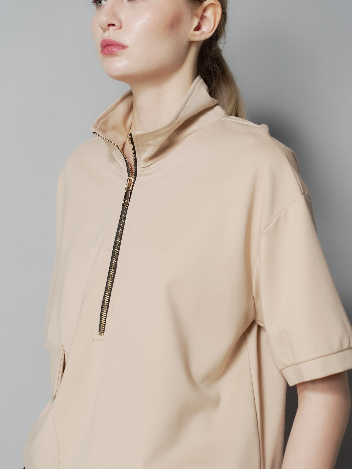 Queenie Zip Top with Pocket