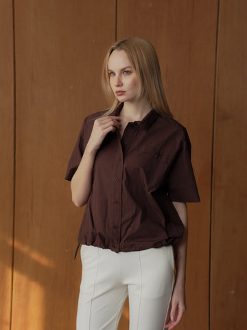Lourdes Toggle Hem Polo Top