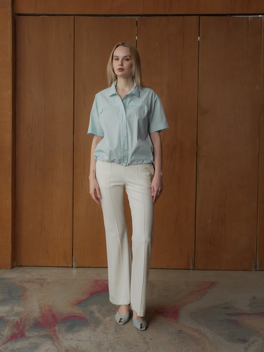Lourdes Toggle Hem Polo Top