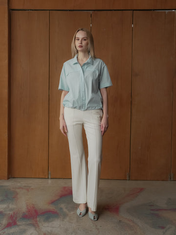 Lourdes Toggle Hem Polo Top