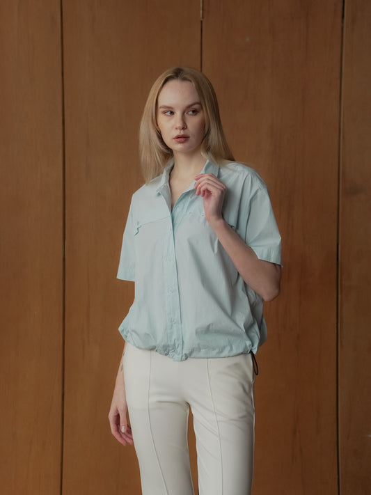 Lourdes Toggle Hem Polo Top