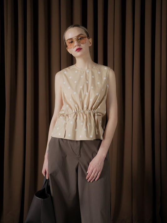 Nini Sleeveless Polka Top