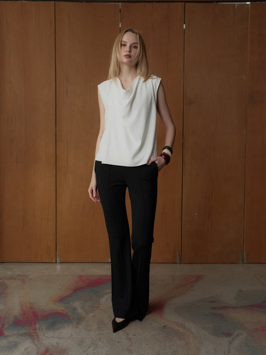 Ina Sleeveless Crepe Top